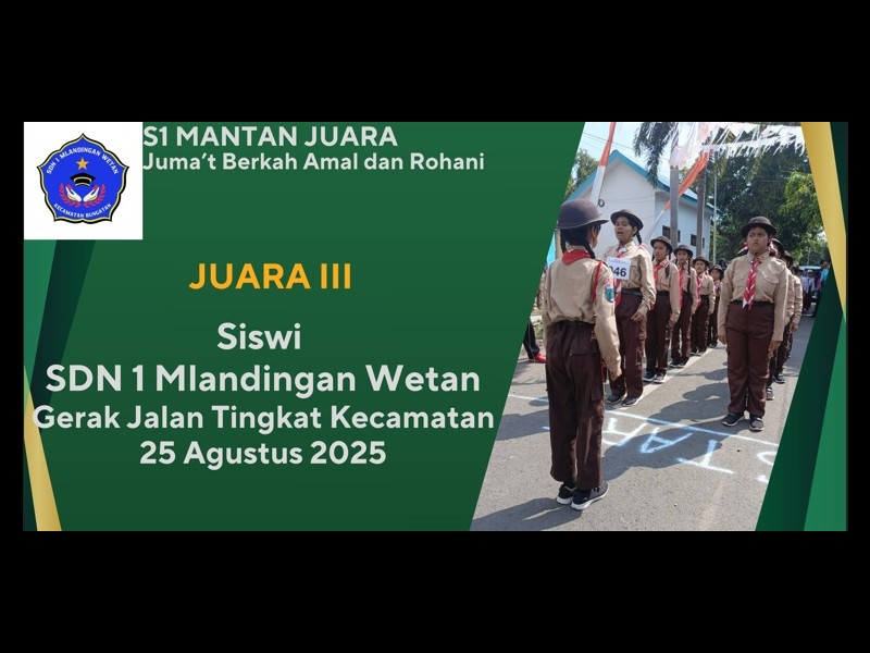 Juara III gerak jalan Putri